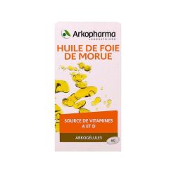 Arkogélules huile foie morue 60 capsules