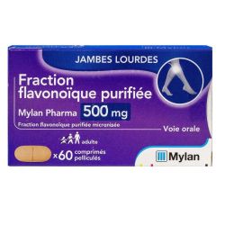 Fraction flavonoïque 500mg 60 comprimés