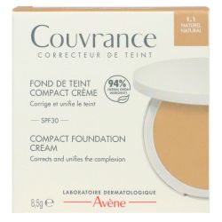 Couvrance fond de teint compact crème SPF30 1.1 naturel 8,5g