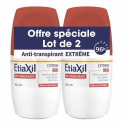 Etiaxil anti-transpirant Extrême 96H roll-on 2x50ml