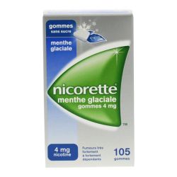 Nicorette 4mg Menthe Glaciale 105 gommes