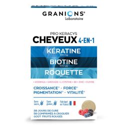Granions Pro Keracys cheveux beauté 28 jours 56 comprimés à croquer