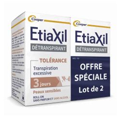Etiaxil détranspirant Tolérance peaux sensibles roll-on 2 x 15ml
