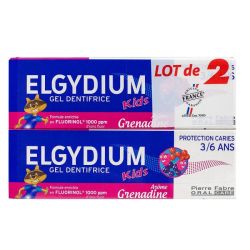 Kids dentifrice au Fluorinol grenadine 2x50ml