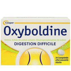 Oxyboldine 24 comprimés digestion difficile