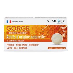 Granions Gorge miel citron 24 comprimés à sucer
