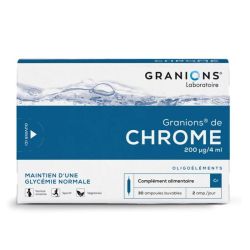 Granions Chrome Oligoéléments 200 µg 30 Ampoules