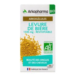 Arkogélules levure de bière bio 1335mg revivifiable 45 gélules