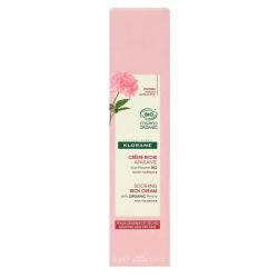 Pivoine crème riche apaisante bio visage peau sensible 40ml