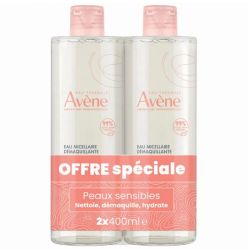 Avène Essential Care lotion micellaire peaux sensibles 2x400ml