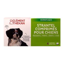 4 comprimés Strantel chiens