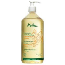 Melvita shampooing familial extra doux miel de fleurs & tilleul 1 litre