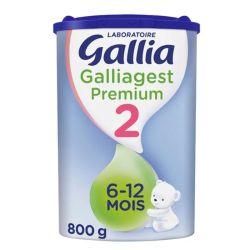 Gallia Galliagest Premium 2 lait en poudre Formule Epaissie 6 à 12 mois 800 g