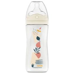 Dodie biberon tétine perforée anti-colique rose 330 ml 6 mois et +