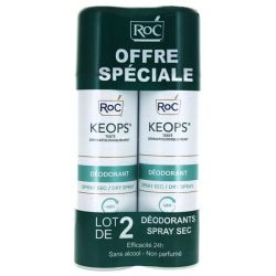 Roc Keops séodorant spray sec lot de 2 x 150 ml
