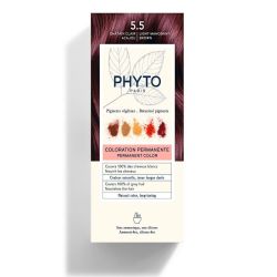 Phyto Coloration 5.5 Châtain Clair Acajou Kit Coloration Permanente