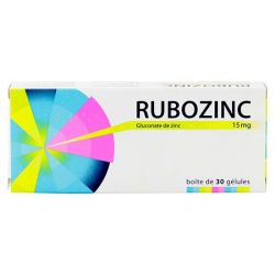 Rubozinc 15mg 60 Gélules