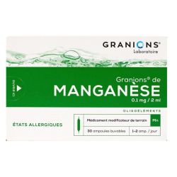 Granions de Manganèse 30 ampoules