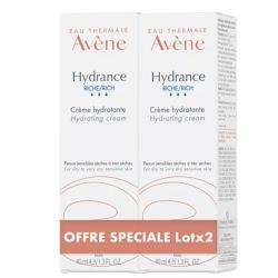 Avene Hydrance riche crème hydratante 2x40ml