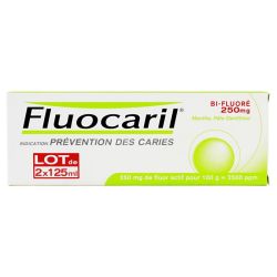 Dentifrice bi-fluoré pâte menthe 2x125ml