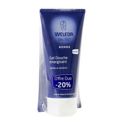 Gel douche énergisant pour l'homme 2x200ml dont -20%