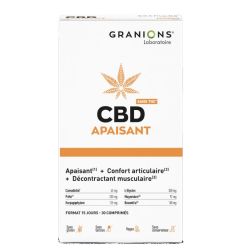 Granions CBD apaisant articulations et muscles 30 comprimés