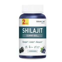Granions Shilajit 800mg Saveur Cassis 60 gummies
