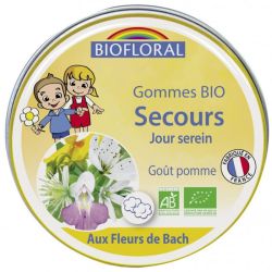 Gommes bio aux fleurs de Bach pomme 45g