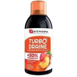 Forté Pharma Turbodraine draineur minceur et élimination goût pêche 500ml