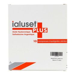 Ialuset Plus 10 compresses imprégnées cicatrisantes