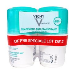 Déodorant à bille 48h transpiration intense  2x50ml