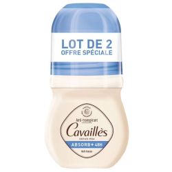 Cavaillès Absorb+ 48h déodorant roll-on anti transpirant 2x50ml