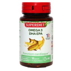 Oméga 3 DHA EPA fonction cardiaque 45 capsules