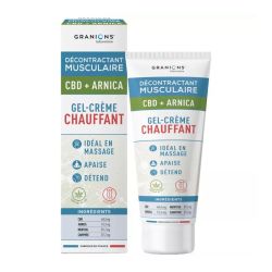 Granions décontractant musculaire gel-crème chauffant CBD + ARNICA 75ml