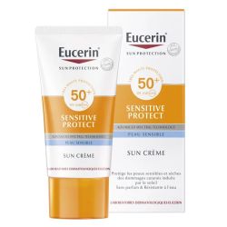 Eucerin Sun Protection Sensitive Protect crème très haute protection SPF50+ visage 50ml