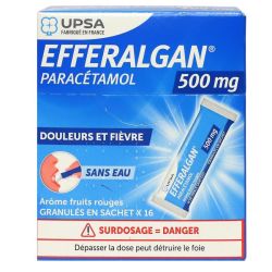 Efferalgan paracétamol 500mg fruits rouges 16 sachets