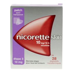 NicoretteSkin Etape 3 10mg/16 heures 28 patchs