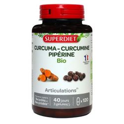 Curcuma curcumine piperine 120 gélules