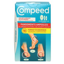 Assortiment 10 pansements ampoule format eco