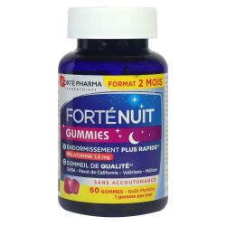 FortéNuit endormissement rapide goût myrtille 60 gummies