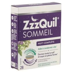 Zzzquil Sommeil nuit complète 28 comprimés