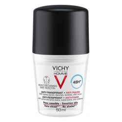 Vichy homme déodorant anti-transpirant 48h anti-traces roll-on 50 ml