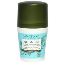 Mentha 48h déodorant 48h anti-humidité perçue roll-on 50ml