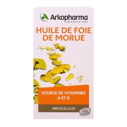 Arkogélules Huile foie de morue 220 gélules