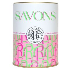 Coffret savons Bienfaisants Rose - Rose thé - Feuille de thé 3x100g