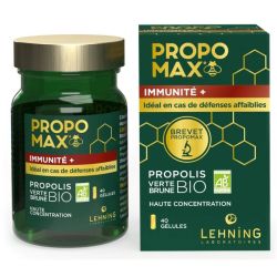 Lehning Propomax 40 gélules immunité propolis bio 40 gélules