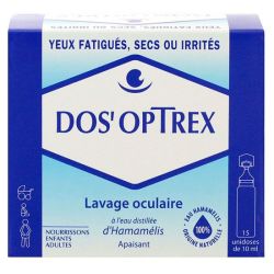 Dos'optrex lavage oculaire unidoses 15x10ml