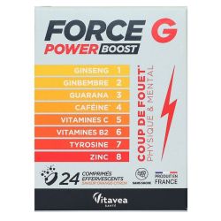 Vitavea Santé Force G Power Boost énergie physique et mentale 24 comprimés effervescents