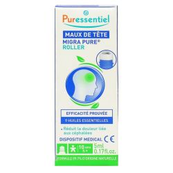 Migra Pure Maux de tête Roller 9 huiles essentielles 5ml