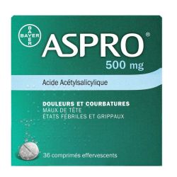 Aspro 500mg 36 comprimés effervescents